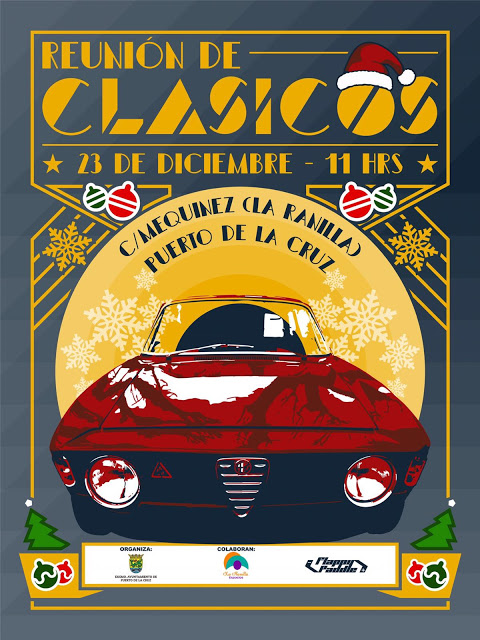 Reunión de coches clásicos esta Navidad en La Ranilla de Puerto de la Cruz