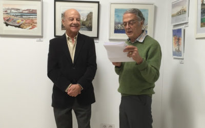 Magnífica Inauguración de  «PINCELADAS» del Acuarelista Canario Pedro González (Pegonza)