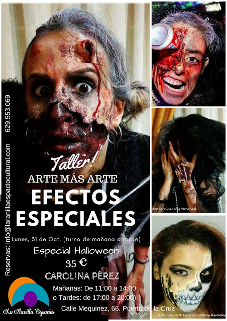 Taller de Efectos Especiales (Especial Halloween) en La Ranilla Arte Cultura.