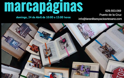 TALLER DE MARCAPÁGINAS. DOMINGO 24 DE ABRIL.