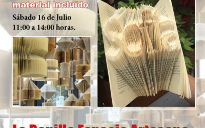 Taller de Libro Alterado en La Ranilla Espacio Artesano. Sábado 16 de Julio de 11:00 a 14:00 horas.